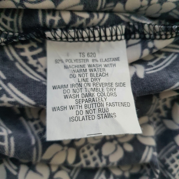 Laura Ashley Long Sleeve Stretch Top Size M - Picture 4 of 8